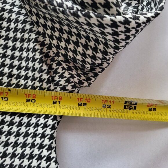 Glamour Z Lane Bryant Women's Black/White Houndstooth Jacket Blazer (Size: 24) - Picture 15 of 16